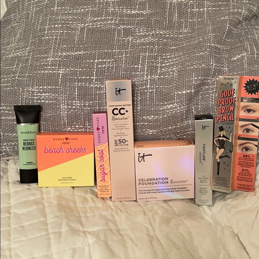 iT cosmetic, Smashbox, sugar rush Tarte, Benefit